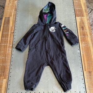 Nike Black Hooded One-Piece for Kids